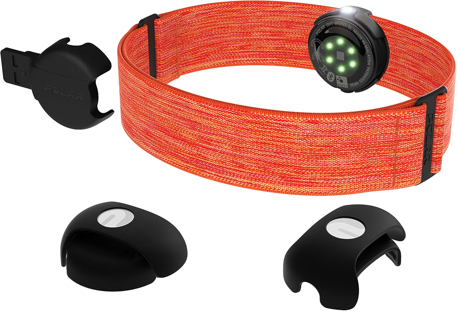 polar 中性款 n ora oh1 光学心率传感器,橙色,均码: 亚马逊中国: 运