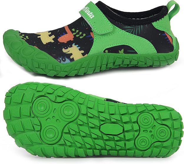 bomkinta 儿童涉水鞋 赤脚男孩 女孩 速干运动鞋 适合海滩或水上运动