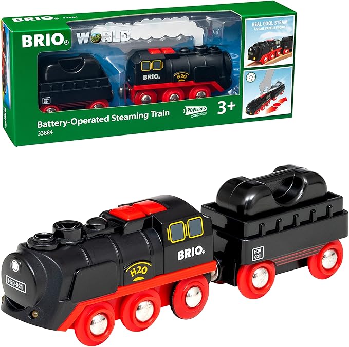 brio world 33884 电池供电蒸汽火车 | 玩具火车,带有灯光和蒸汽效果