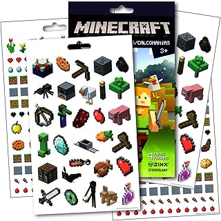 Minecraft 贴画贴纸 绘画 Diy制作 玩具 Amazon Cn