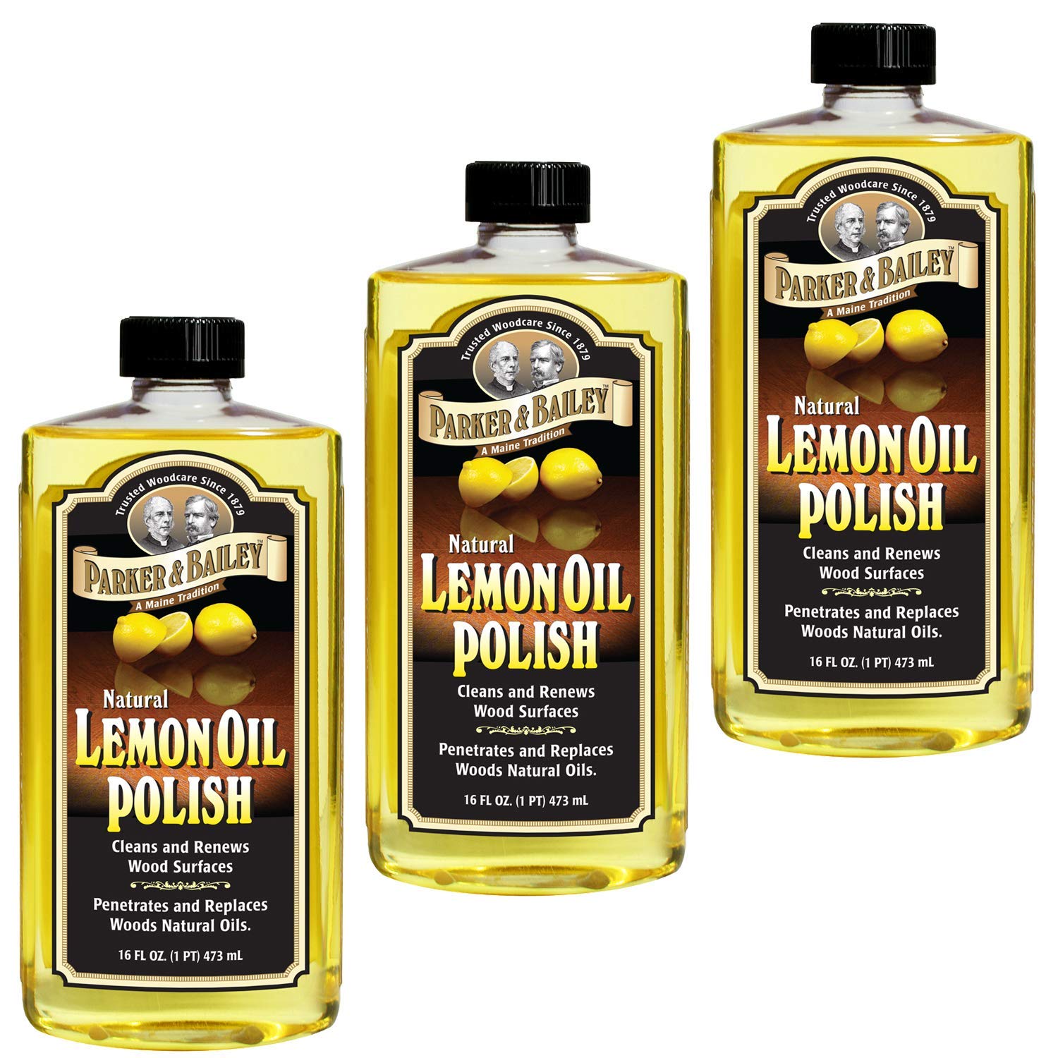 Parker & Bailey Natural Lemon Oil Polish 16 oz. - 3 pieces