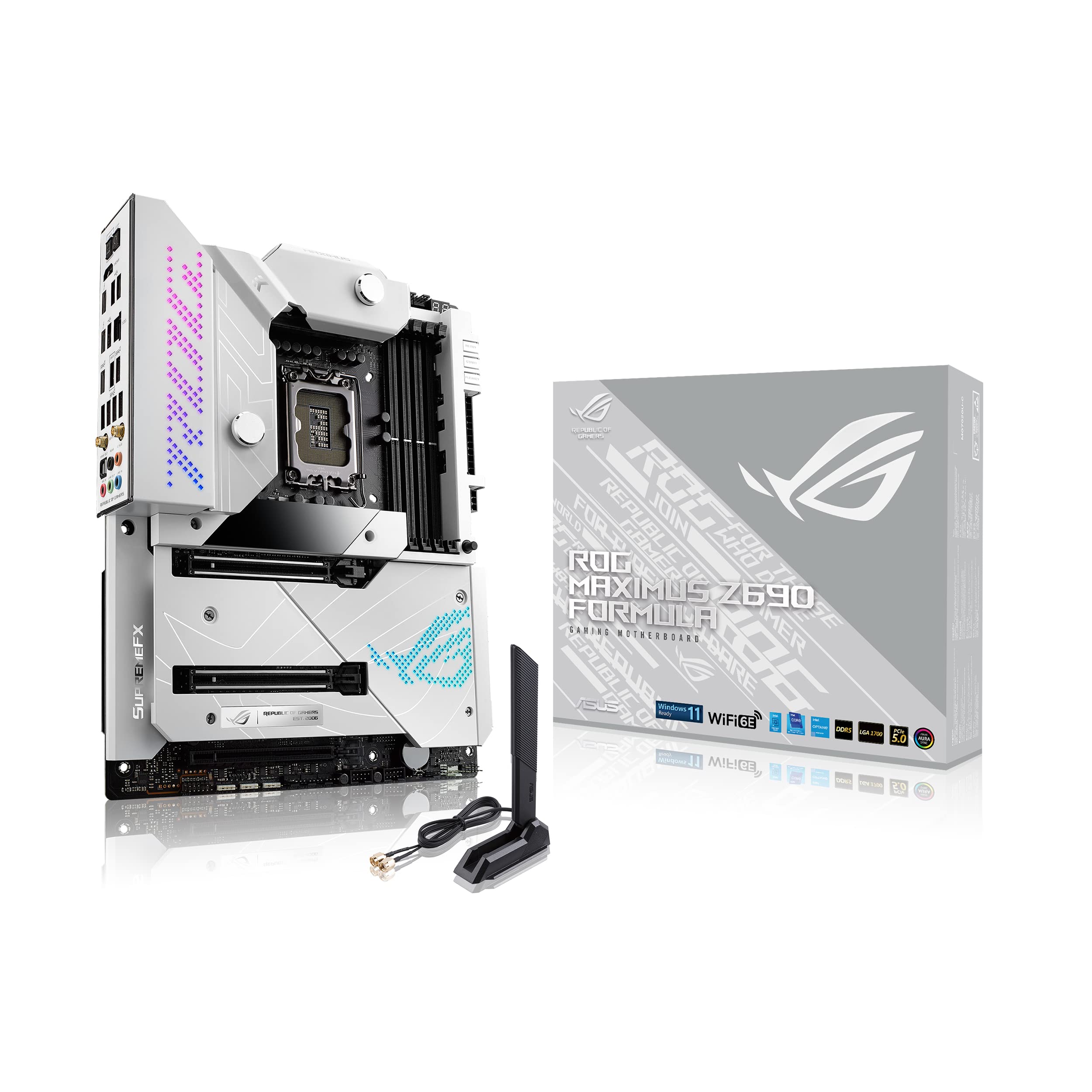 ASUS ASUS ROG Maximus Z690 Formula (WiFi 6E) LGA1700 (Intel 12th Gen) ATX water-cooled esports motherboard (PCIe 5.0, DDR5,20+1 power level, LiveDash 2 "OLED, 5xM.2,2x Thunderbolt4, PCIe 5.0 Hyper M.2