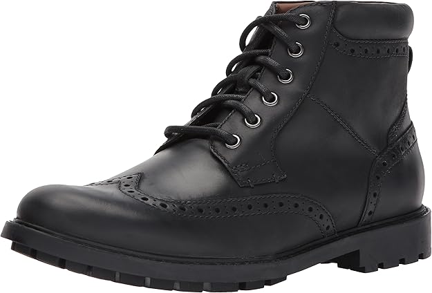 clarks图片 clarks价格 clarks 男士 currington rise 马靴 黑色皮革