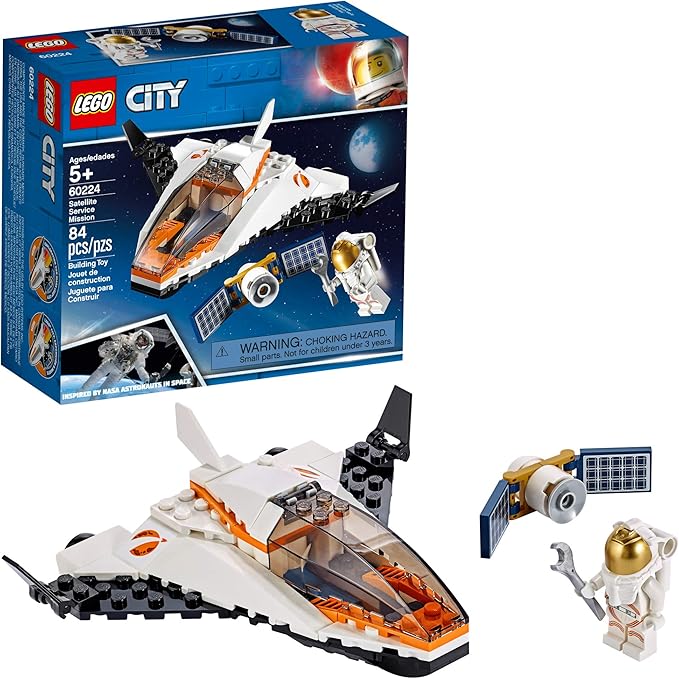 lego 乐高 city satellite service mission 60224 建筑套装(84 件)