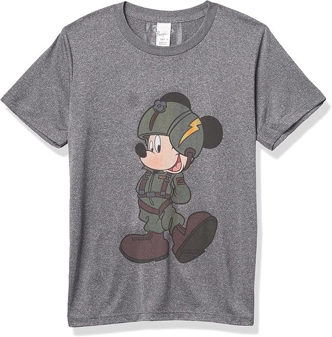 disney 人物米奇喷气飞行员男孩表演 t 恤
