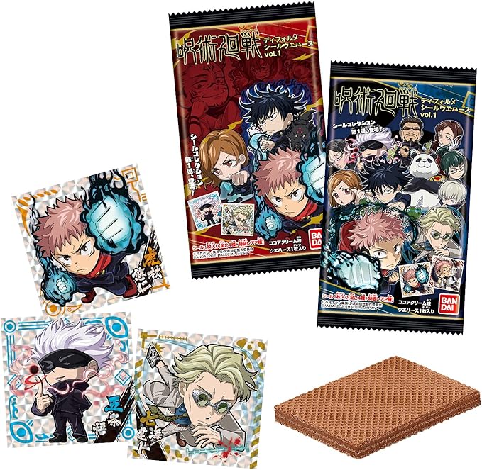 咒术回战变形贴纸威化饼干 个装 食玩 威化饼干 咒术回战 玩具 亚马逊中国 咒术回战变形贴纸威化饼干 个装 食玩 威化饼干 咒术回战 玩具 亚马逊中国