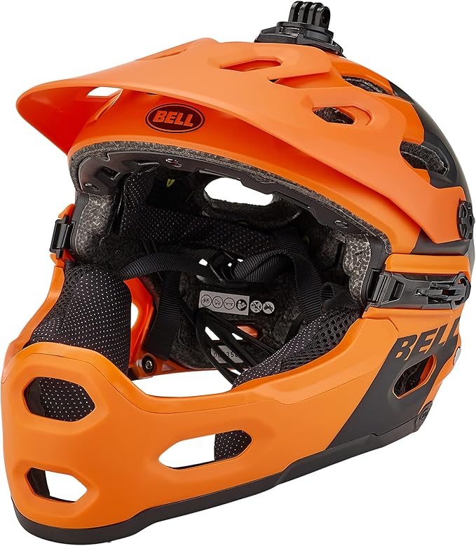 bell super 3r mips mtb 自行车头盔哑光橙色/黑色 2022