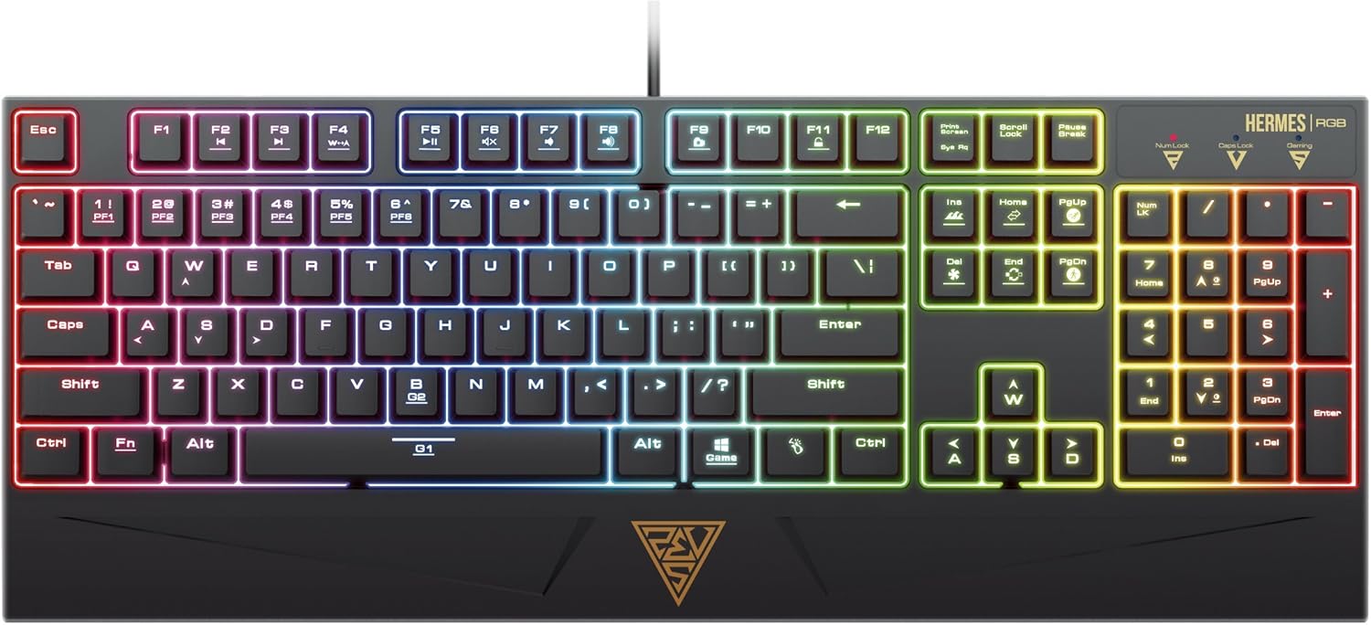 gamdias hermes rgb 机械游戏键盘带蓝色切换,6播放器 profiles ,照明