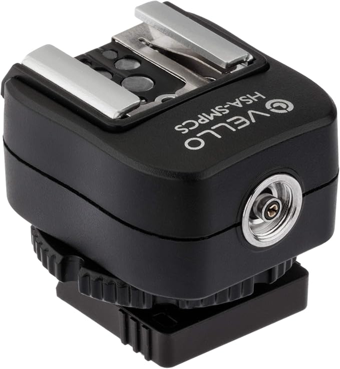 vello 热靴适配器,带 pc 插座,适用于 sony 多接口鞋