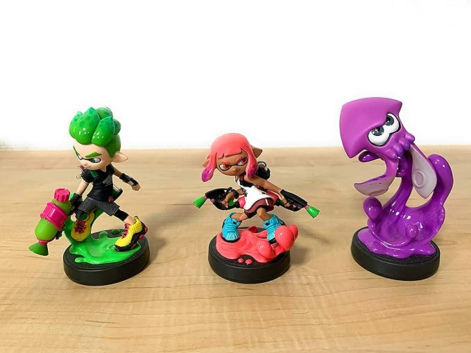 Amiibo Splatoon2 Squid 男孩女孩套装日本版任天堂 亚马逊中国 游戏 娱乐