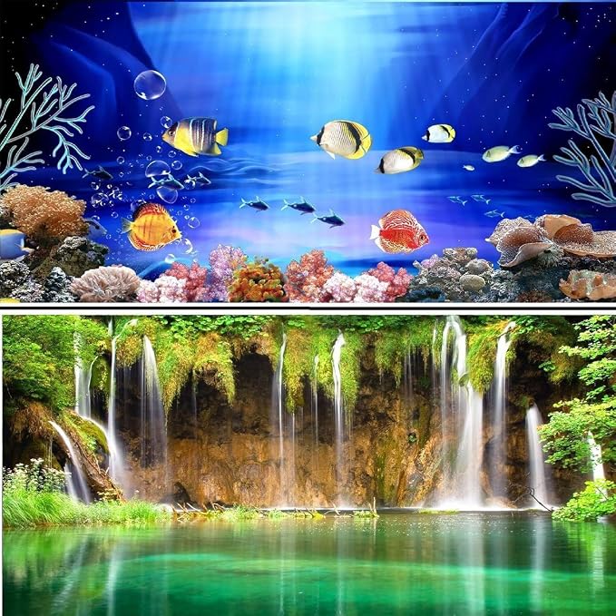 gazelle trading 鱼缸背景双面水族箱背景背景背景爬行动物海洋海报