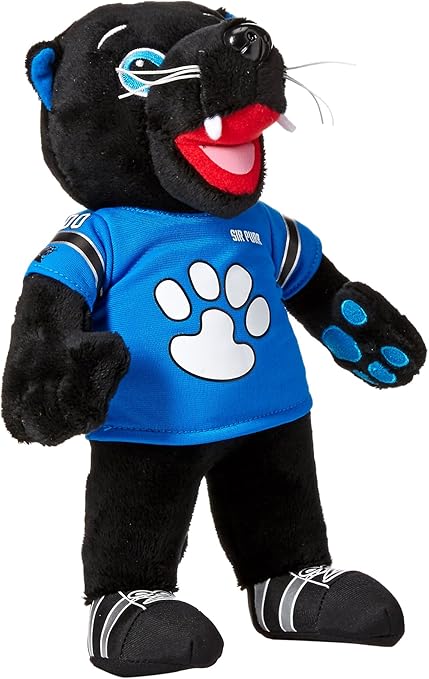 Bleacher Creatures Nfl 卡罗来纳黑豹purr 爵士10 英寸吉祥物毛绒公仔 亚马逊中国 运动户外休闲
