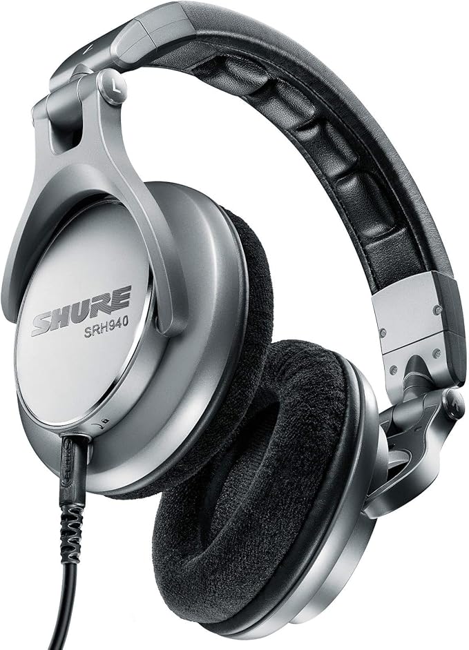 shure 舒尔 srh940-sl-efs 专业闭背参考工作室耳机,适用于专业应用