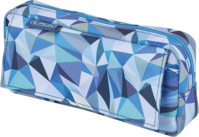 Herlitz Faulenzer Mit Fach 书包 21 x 5.5 x 10 厘米 Wild Animals Allover Blue 21 x 5.5 x