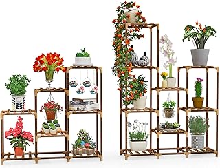 花架 花盆 花架 育苗盘 家居装修 亚马逊