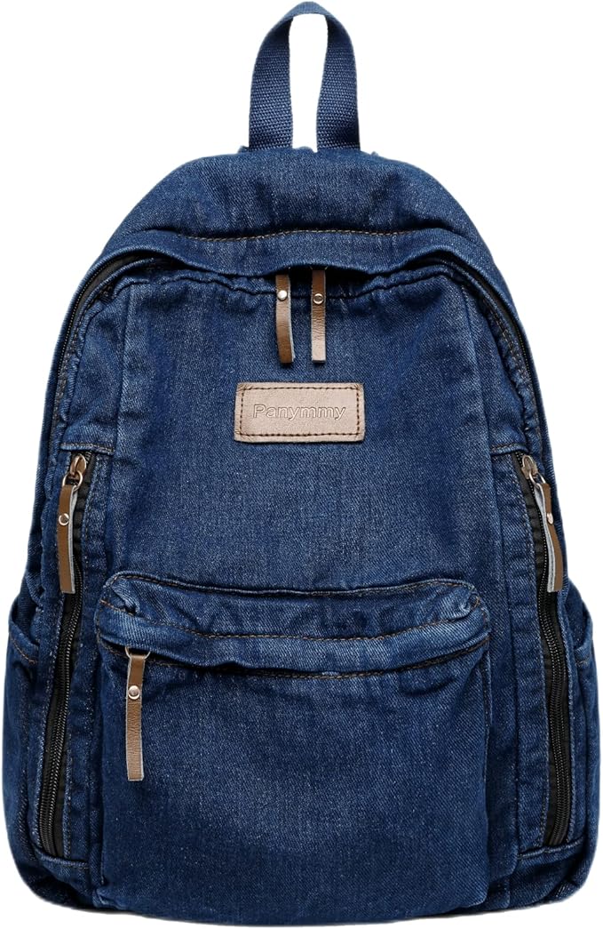 panymmy 女孩牛仔背包,女士牛仔背包,背包,牛仔裤背包,旅行学校书包