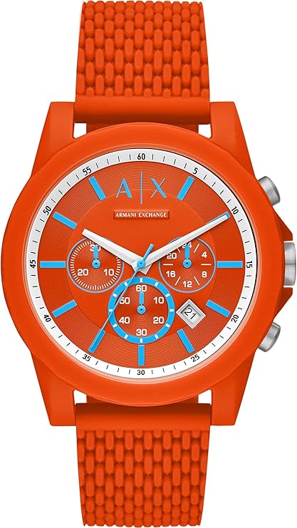 a|x armani exchange 手表 ax1347 男士 橙色