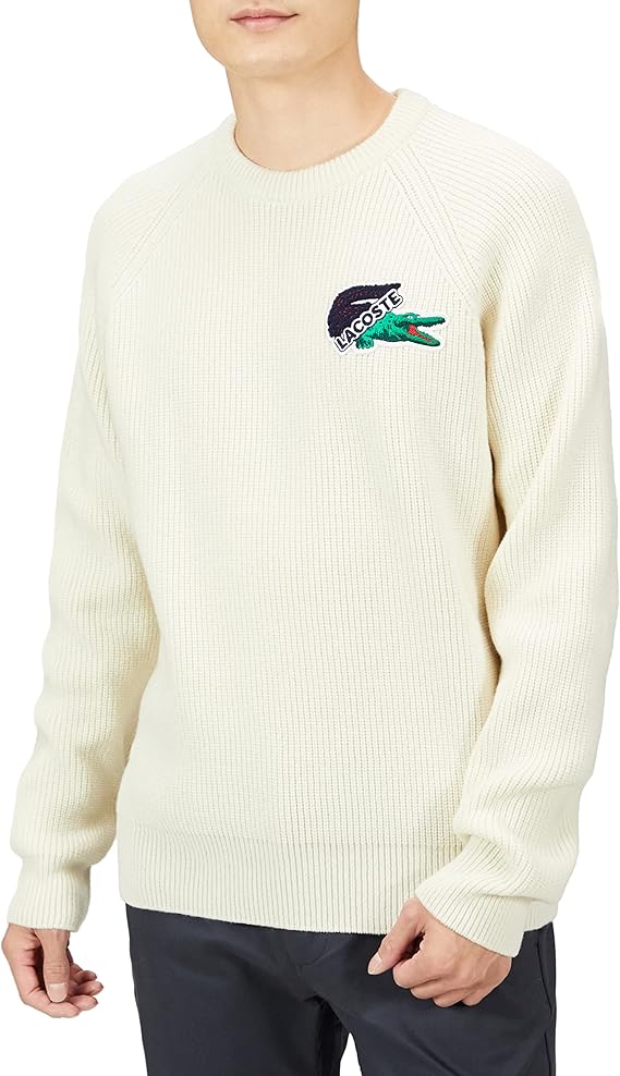 lacoste 法国鳄鱼 针织衫 [官方] 法国圆领毛衣 男士