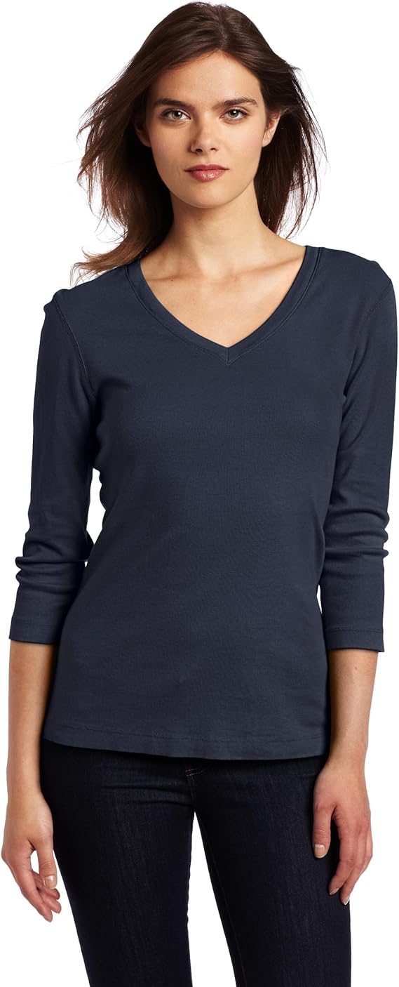 reddot女士34sleevedeepvneck