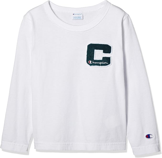 [冠军]长袖t恤 白色 日本 130 (日本サイズ130 相当) 【champion】
