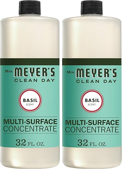 Mrs Meyer S Clean Day 多表面清洁浓缩液 用于清洁地板 瓷砖 柜台 罗勒香味 32 Oz 946ml 2 件装 亚马逊中国 个护健康