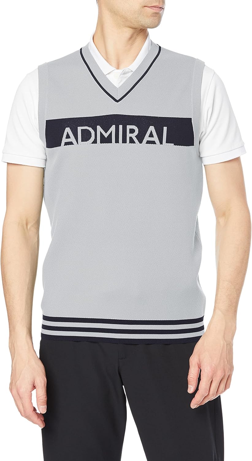 admiral golf 毛衣背心 涤纶 针织背心 adma203 男士 【admiral golf