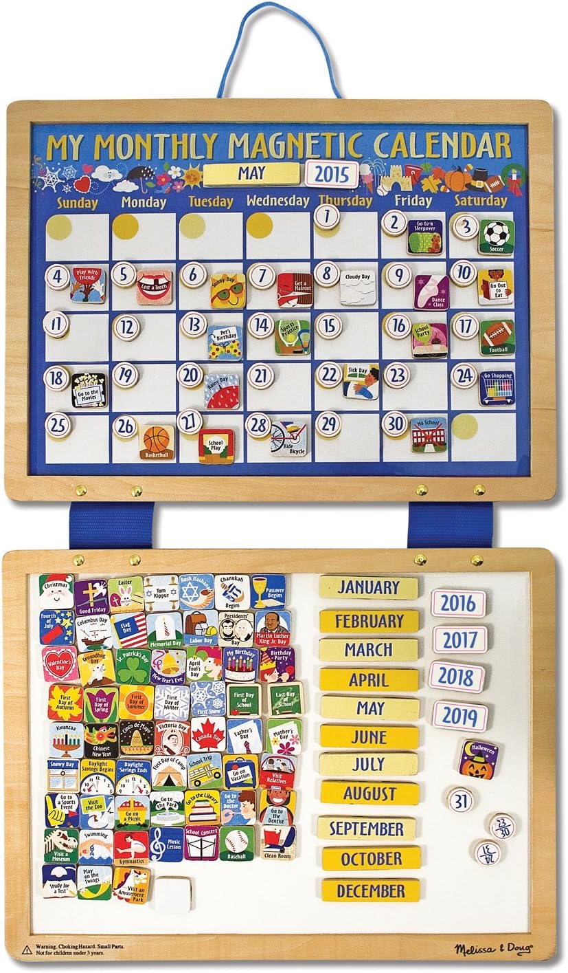 melissa and doug calendar extra magnets