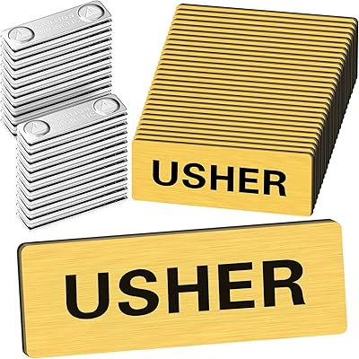 30 个装磁性 ushers 徽章 usher pins for church usher 姓名标签带