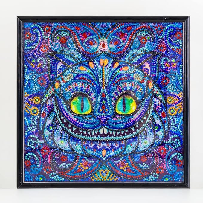 lincin 5d 成人钻石画套装,适合初学者的数字猫钻石画,diy 钻石艺术