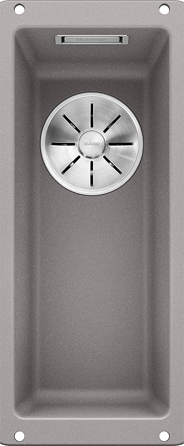 Blanco 铂浪高subline 160 U 窄型花岗岩厨房水槽 适用于30厘米宽的底座 台下安装 由silgranit制成 灰色 Blanco 铂浪高 价格报价图片