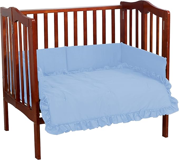 【babydoll bedding 500pac】 baby doll bedding 纯色婴儿床套装 蓝