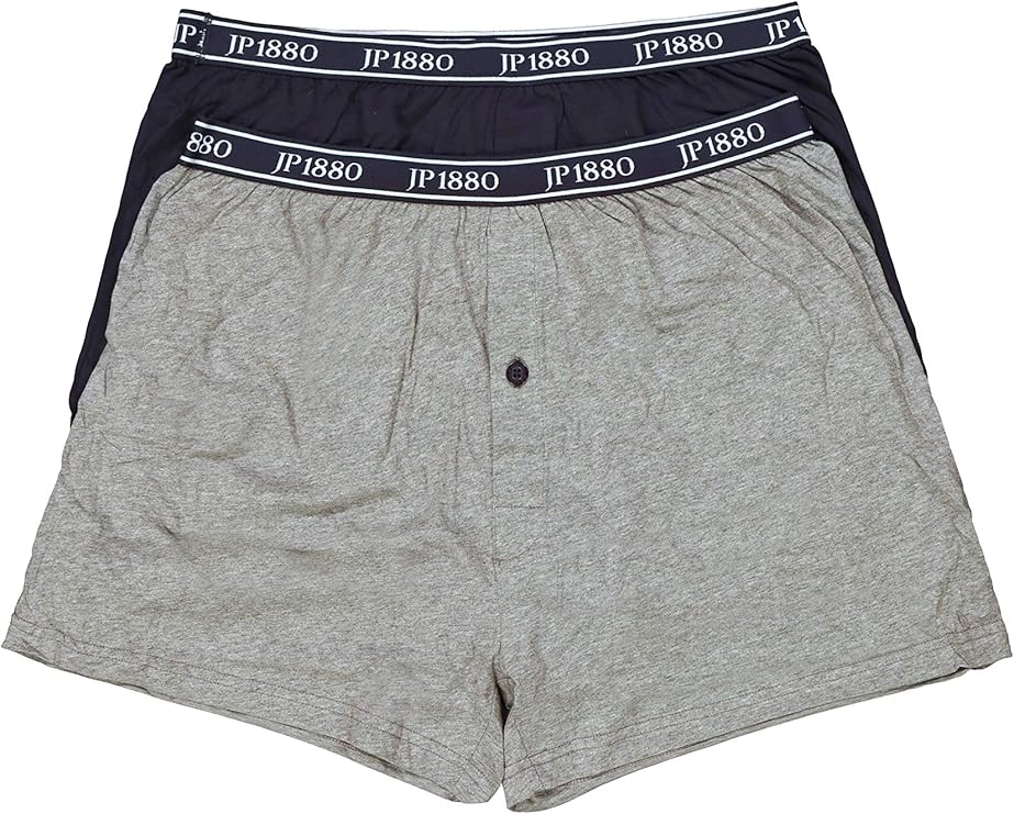 jp 1880 男士加大加长尺码 l-8xl 2 件装平角短裤 726569