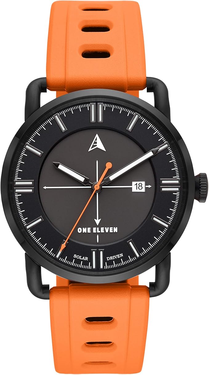 one eleven 男士 sw1 不锈钢休闲太阳能手表