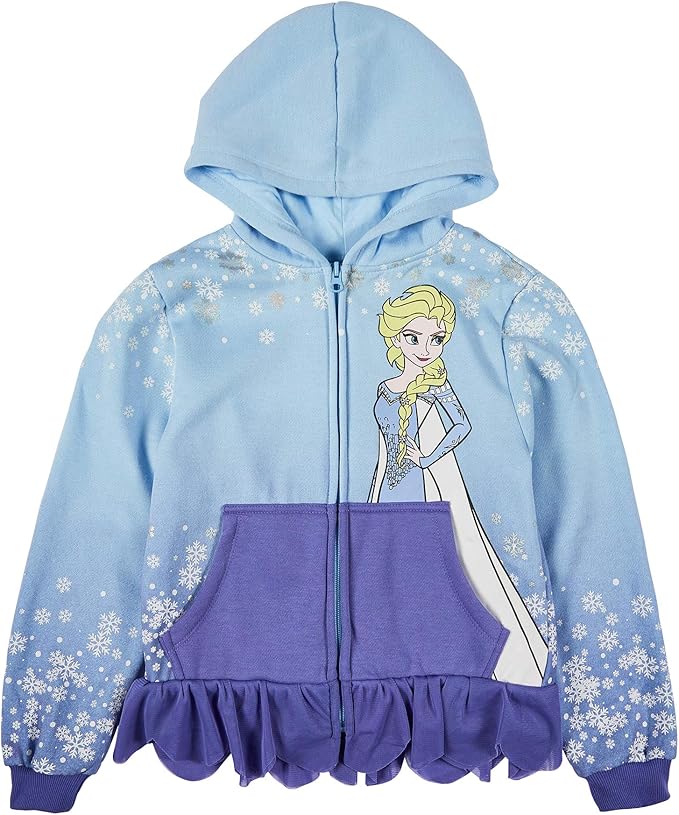 disney 迪士尼女童艾尔莎冰雪奇缘服装外套