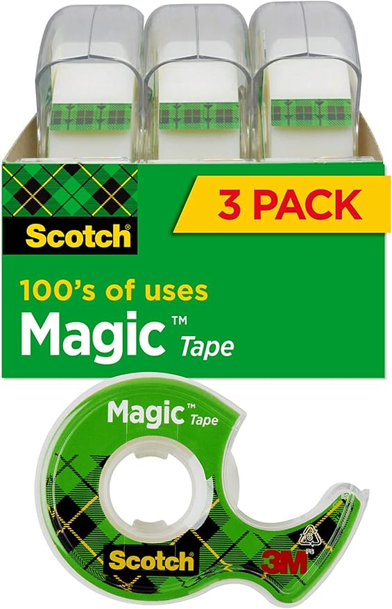 scotch magic tape,3/4 x 300 英寸,3 个(3105)