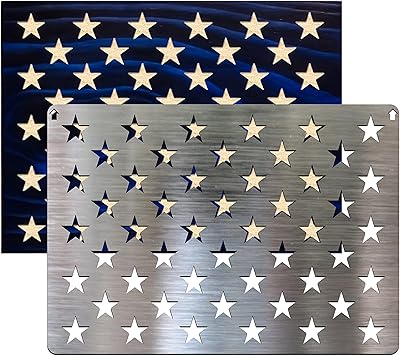 14 号钢 50 星美国国旗模板 适合 3 英尺旗帜 建立成真实准确比例和