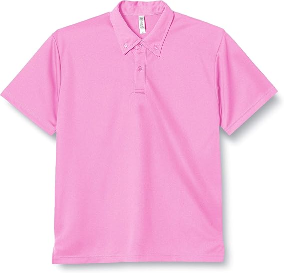 glimmer短袖44盎司约141克干爽纽扣领polo衫无口袋
