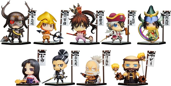 寿屋战国basara 单人命运手办系列战国basara 四阵 无比例尺迷你手办box 玩具 亚马逊中国