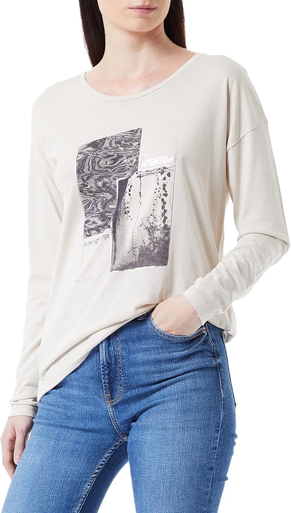 blue seven 女式长袖衬衫 t 恤