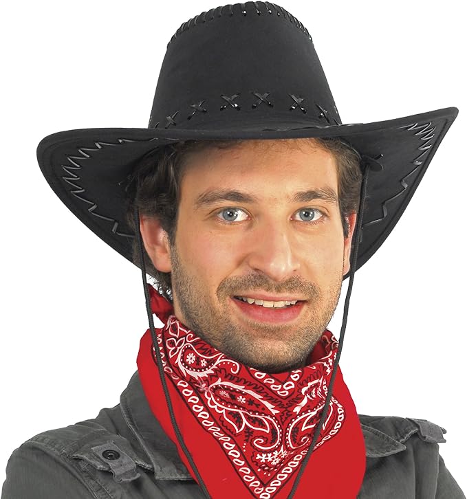 fiestas guirca gui13068 - 黑色皮革牛仔帽