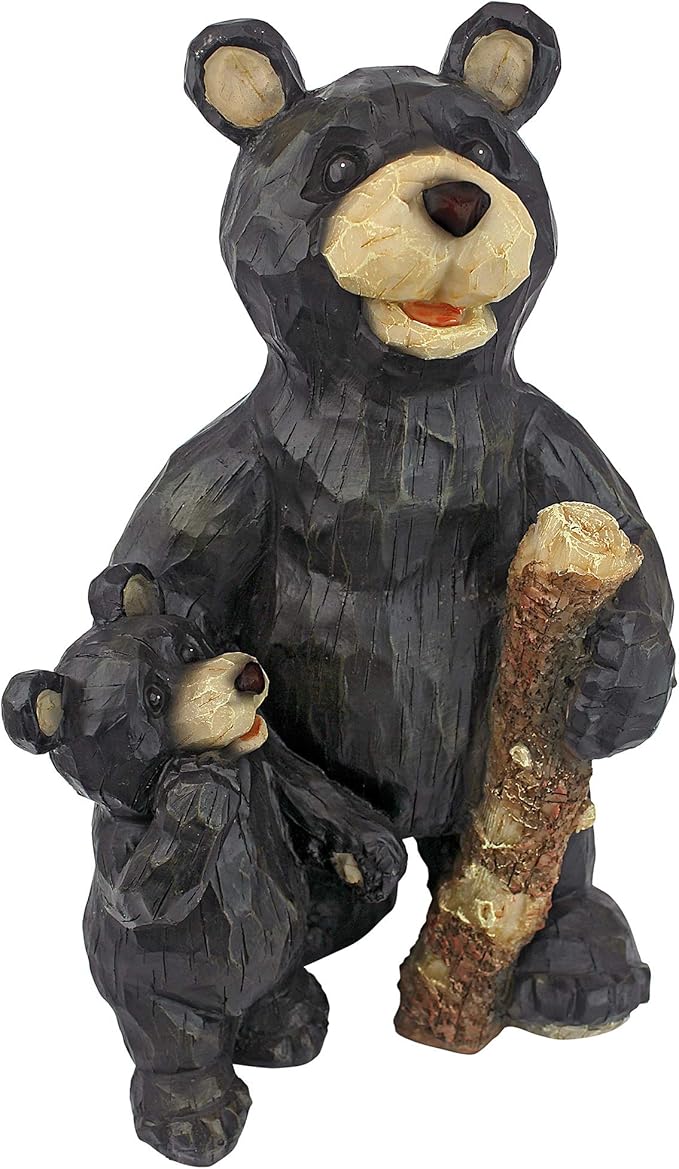 design toscano 黑色森林熊对雕塑