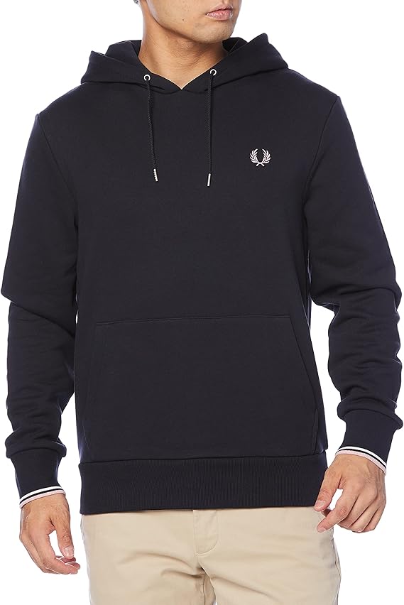 fred perry t恤 tipped hooded sweatshirt 男士