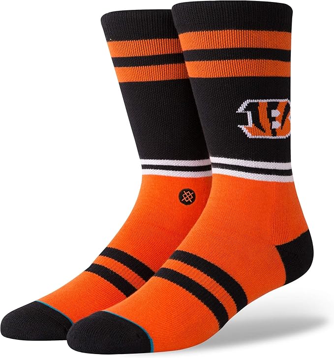 stance m558c18bes 男士 bengals 标志袜子 橙色 medium / 6-8.