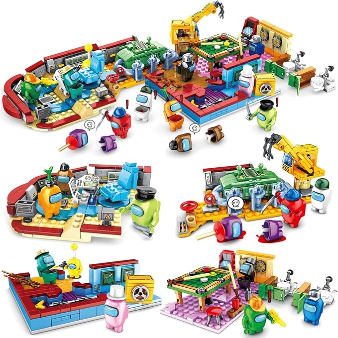 积木玩具,太空外星人人偶 peluche 游戏模型套件砖经典礼品迷你雕像