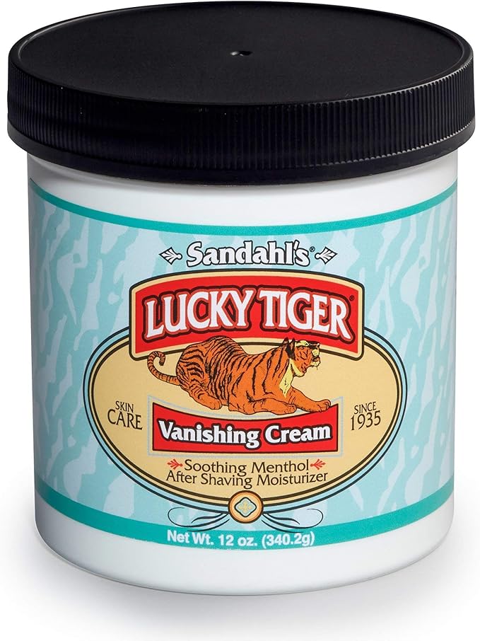 lucky tiger vanishing cream soothing menthol 12oz