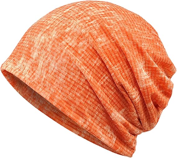luccy k 女式棉质无檐小便帽轻便 turban 随性无檐小便帽 橙色 one