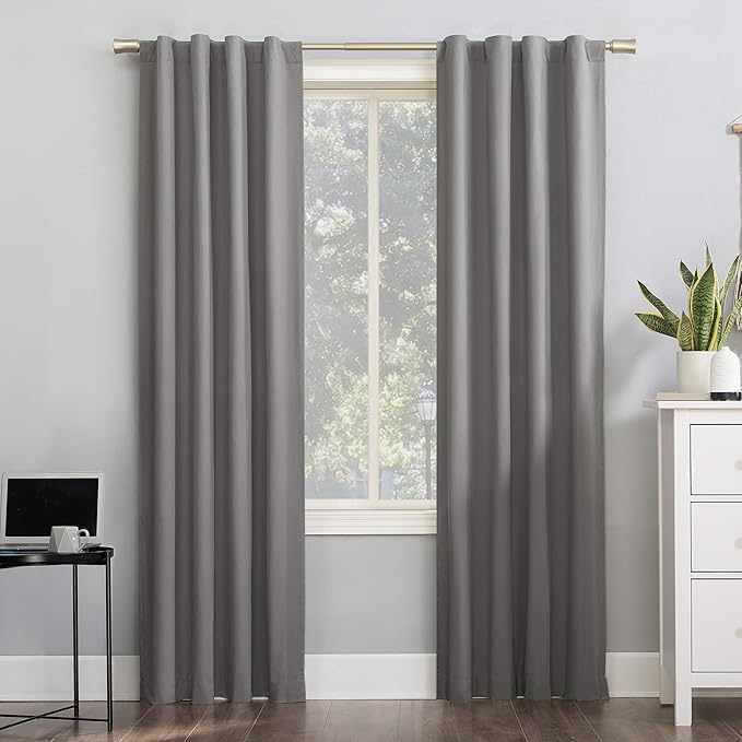 sun zero cyrus 隔热 * 遮光后扣窗帘板,101.6 厘米 x 243.