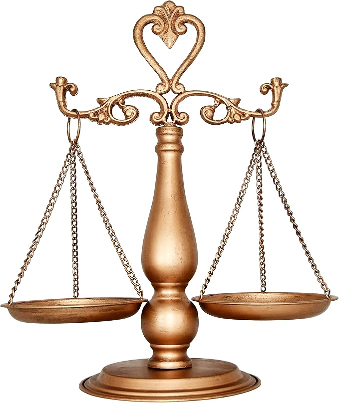 铸铁律师 正义规模 0501 金属天秤座珠宝展示托盘