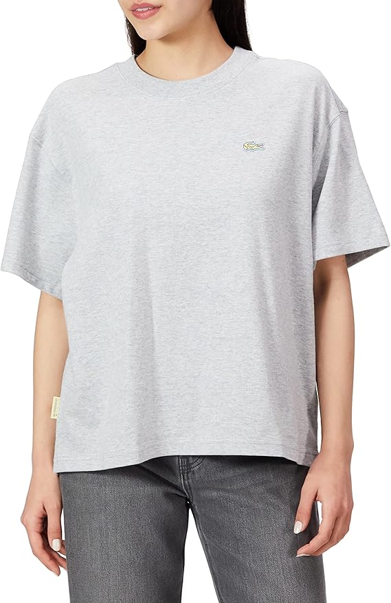 lacostet恤官方法国鳄鱼宽版短平角t恤女士tf1482l