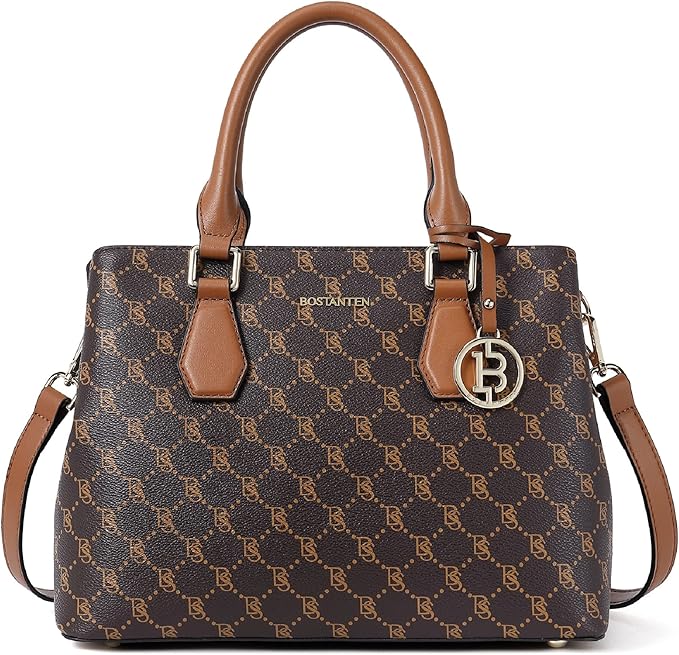 bostanten 女士皮革手提包设计师顶部提手挎包单肩手提包斜挎钱包